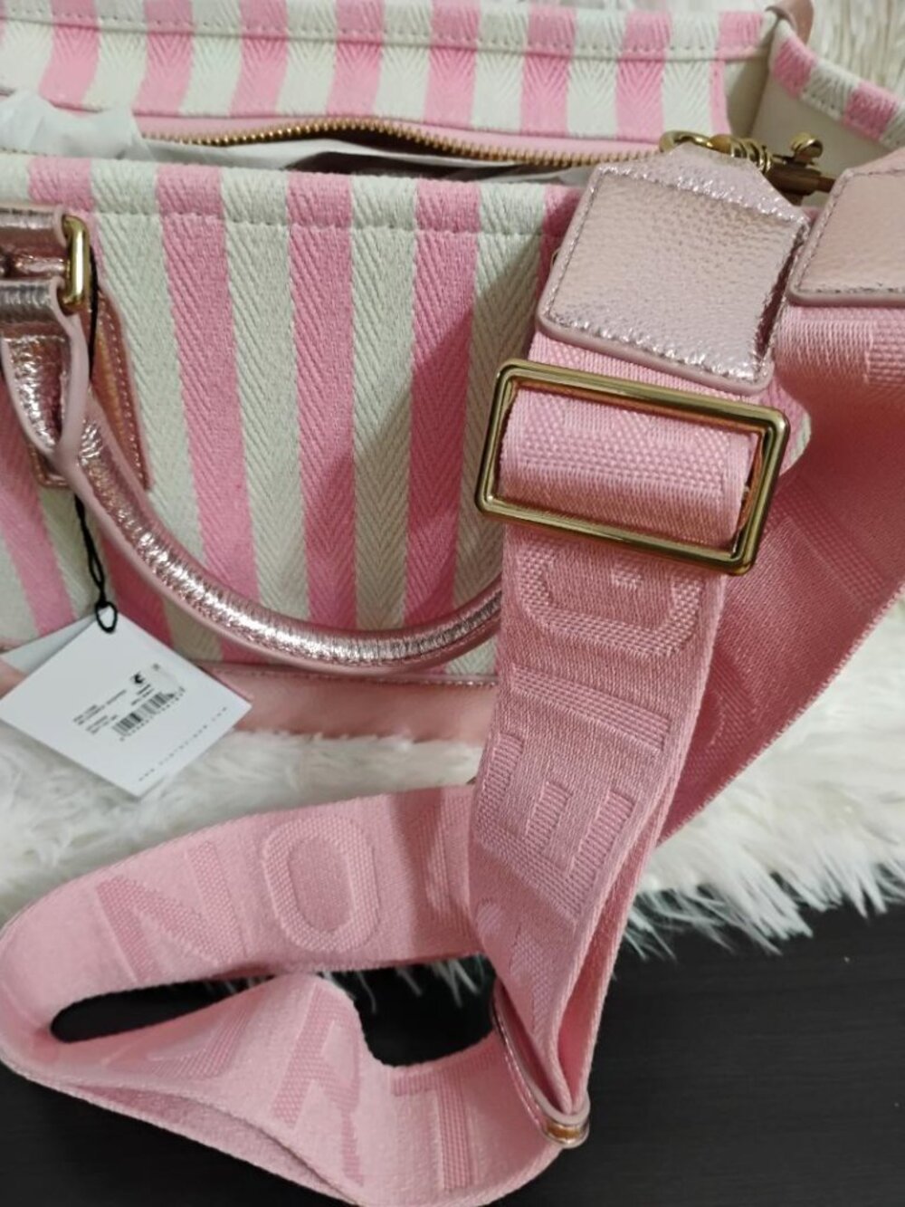 Kurt Geiger London Small Chiswick Shopper Pink Combo NWT - Picture 6 of 15